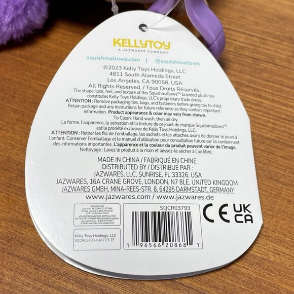 Squishmallows Neha Purple Dodo Bird Clip Plush - Picture 8 of 10